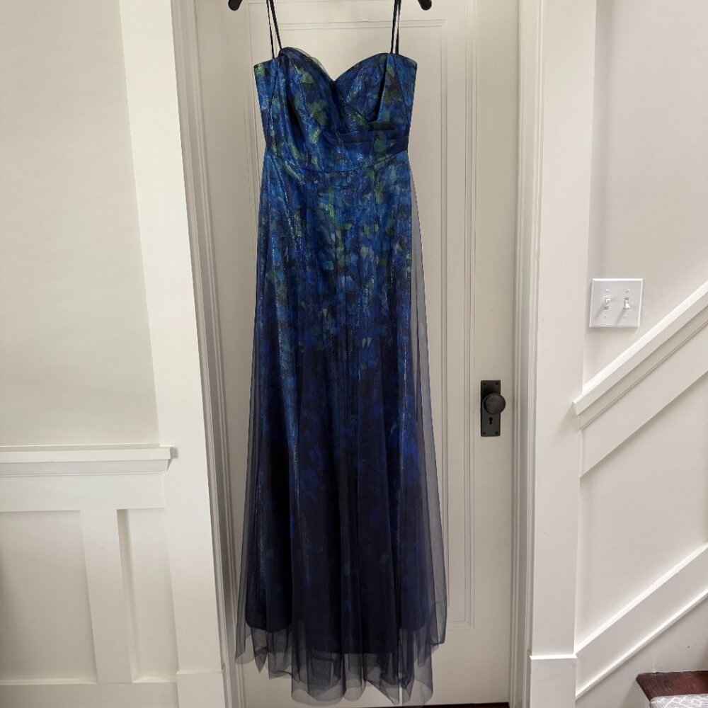 Rene Ruiz Strapless A-Line Organza Gown